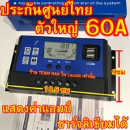 TEAM HAN ประกันศูนย์ไทย โซล่าชาร์จเจอร์ 60A ควบคุมการชาร์จ  คอนโทรล 12V/24V PWM Solar charger controller โซล่าเซลล์ แผง พลังงาน แสงอาทิตย์