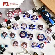 F1 Button Pin Max Verstappen, Yuki Tsunoda, Sebastian Vettel, Daniel Ricciardo, Lando Norris, Oscar 