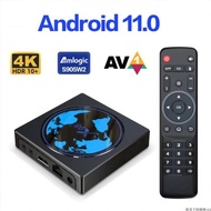 Amlogic S905W2 Chip Powered X98 Mini Android 11.0 Set Top Box with 2.4G WiFi Connectivity