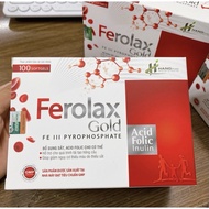 Ferolax Gold iron pills box of 100 pills - supports anemia, iron deficiency - no constipation