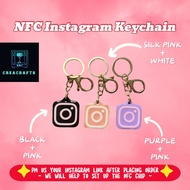 NFC Instagram Keychain | Personalized Social Media Tag | Custom Link Tag | NFC Tag | Handmade