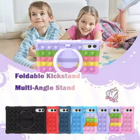 Case for Lenovo Xiaoxin Pad Pro GT 11.1 inch 2025 TB710FU 11" Stand Silicone Bubble Kids Tablet Cove