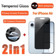 2 in 1 Film for iPhone 17 Air 16 16e 11 12 13 14 15 Pro Max Plus Mini 3D Film Camera Protector & Scr