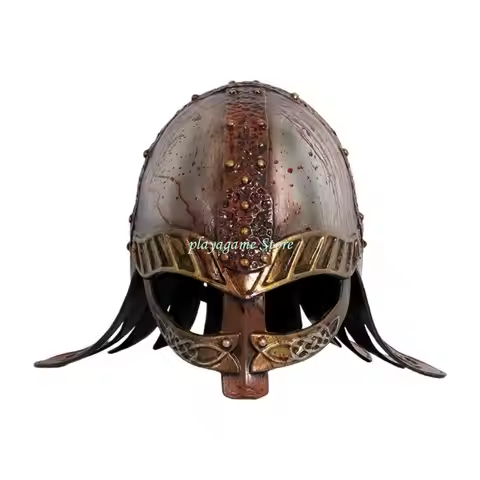 Y88A Knights Templars Crusader Armour Helmet Halloween Costume Half Face Mask