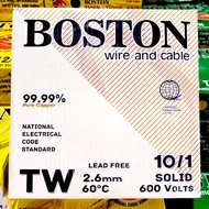 Boston Solid TW Wire 99.99% Pure Copper Wire 14/1 12/1 10/1/Boston PDX 14/2 12/2 10/2