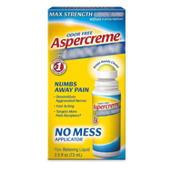 Aspercreme No Mess Applicator Liquid 2.5 Oz  / 73 ml (PACKAGING MAY VARY)