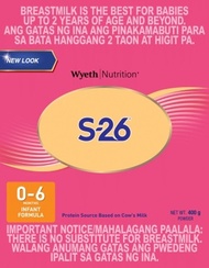 S26 ONE Infant Formula For 0-6 Months 400g Box