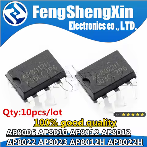 10pcs AP8006 AP8010 AP8012 AP8013 AP8022 AP8023 AP8012H AP8022H power chip DIP-8