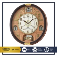 SEIKO CLOCKS นาฬิกาเมโลดี้ รุ่น  QXM601B ขนาด 17x15 นิ้ว