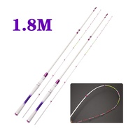 1.8M/2.1M Shimano UL Spinning Fishing Rod Soft Tail Raft Rod 2-Section Advanced Matte Purple Straigh
