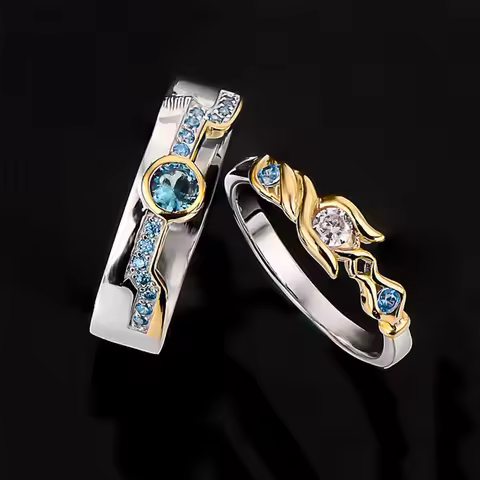 LoL The Prodigal Explorer Game Lux Ezreal Adjustable Opening Ring 925 Silver Rings Cosplay Prop Jewe
