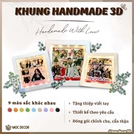 [MOC DECOR] HANDMADE 3D PHOTO FRAME IN VARIOUS SIZES, MEANINGFUL GIFTS, SAVE MEMORIES