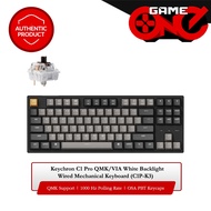 Keychron C1 Pro QMK/VIA White Backlight Wired Mechanical Keyboard (C1P-K3) - Brown Switch