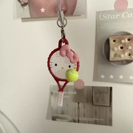 Fun Tennis Table Tennis Hello kitty Phone case pendant ccd Camera Album Keychain Pendant