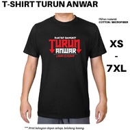 Baju Tshirt Turun Anwar Kain Cotton dan Kain Jersi Microfiber