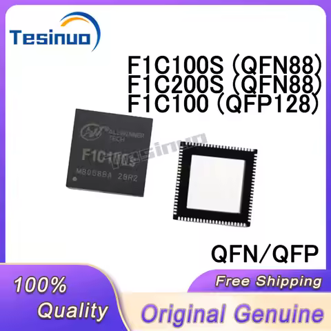 1/PCS New Original F1C100 F1C100S F1C200S QFN88 QFP128 ARM9 architecture main control chip In Stock