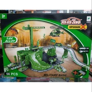 Six Six Zero 1:64 Alloy Military Base Track Toy 56 pc