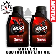 ORIGINAL MOTUL 2T 800 FACTORY LINE OFF ROAD / ROAD RACING 2T ESTER 2 STROKE ENGINE OIL MINYAK HITAM