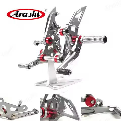 Arashi For YAMAHA MT FZ 07 2014 - 2021 Adjustable Footrest Foot Peg MT07 2015 2016 2017 2018 Rider R