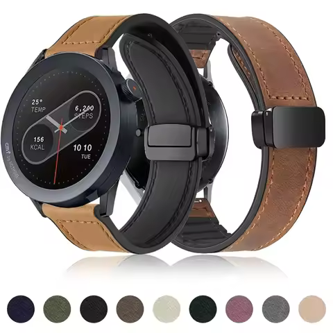 22mm Leather Silicone Strap For CMF Watch Pro 2 Band Wristband Magnetic Buckle Bracelet For CMF by N