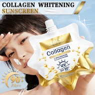 LBLS Collagen Sunscreen SPF90 Niacinamide Glutathione Whitening Face Sunscreen UV Protection Cream