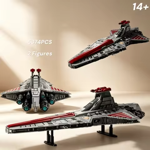 5374PCS Space Battle Interstellar Fighter Building Bricks Venator Class Republic Attack Cruiser Asse