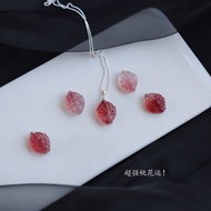 Super Cute Nine-Tailed FoxHigh Quality Strawberry Crystal Pink Crystal Little Fox Nine-Tailed Fox Pe