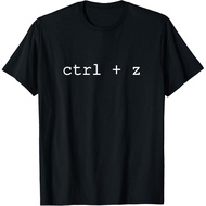 Men's cotton T-shirt ctrl + z control z undo T-Shirt High quality cotton short sleeves in stock