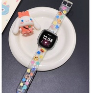 Cartoon Clear Strap For Fitbit Versa 4 Strap / Fitbit Versa 3 Strap Adjustable Fitbit Sense / Fitbit