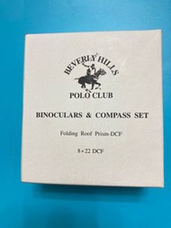 減價出售全新BEVERLY HILLS POLO CLUB  (Binoculars &amp; Compass set) 望远镜 （8 x 22 DCF )  及 軍用指南针。原装全套，全新正貨。