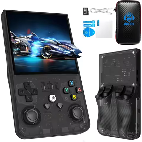 2025 New Arrival, Handheld Gaming Console R36 MAX, 4000mAh Rechargeable Battery, 4.0” IPS Display, U