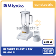 Miyako BL-101 PL – Blender Plastik 1 Liter 2in1 BL 101 PL / BL101 PL- Putih