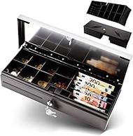 Olympia HS 170S Cash Drawer | Lockable Cash Box with Slot | RJ12 Compatible | 8 Coin & 6 Note Compar