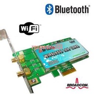 博通BROADCOM 無線WIFI藍牙二合一PCI-E 1X臺式電腦內置上網卡54M【原廠保固】