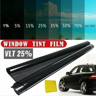 ☽3/5/8m Black Car Window Foils Tint Tinting Film Car Auto Home Decorate Window Glass Film Solar fI