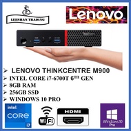 LENOVO ThinkCentre  M900 Tiny pc Intel Core i7-6th gen 8/16GB DDR4 RAM, 256/512GB SSD ,Win10 pro,Ms office(Refurbished)
