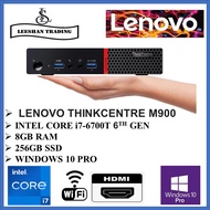 LENOVO ThinkCentre  M900 Tiny pc Intel Core i7-6th gen 8/16GB DDR4 RAM, 256/512GB SSD ,Win10 pro,Ms 
