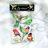 轉印貼紙 / 吸蜜鸚鵡圖鑑水晶轉印貼紙