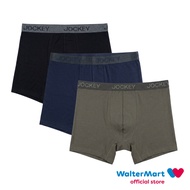 JOCKEY GENERATION Cotton Stretch Boxer Brief Black/Navy/Charcoal (3pc Pack)