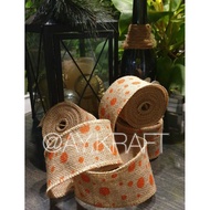 Burlap Ribbon Jute/ Jute/ Type F (Width 6.5cm)