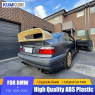 KUMIKUBI For BMW E36 M3 Spoiler 1990-2000 ABS Plastic Unpainted Primer Color Rear Trunk Boot Wing Li