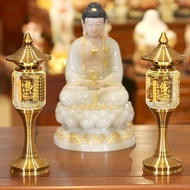 AT-🛫Fanzefu Altar Lamps Colorful Buddha Lamp Household Buddha Front Lantern Buddha Utensils Buddhist Supplies Buddha Wor