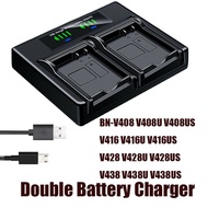 Dual Battery Charger For JVC BN-V408 V408U V408US V416 V416U V416US V428 V428U