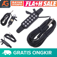 (DIJAMIN ORI) Mic Gitar Acoustic Guitar 12 Hole Pickup Microphone / mic gigat akustik 12 Hole Picku