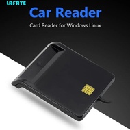 LAFAYE Smart Card Reader, Bank Card IC/ID EMV USB 2.0 USB Smart Card Reader, Reliable USB Connector 