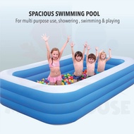 Inflatable Rectangular Swimming Pool Kid/Toddler Outdoor Bathtub kids pool baby swimming pool