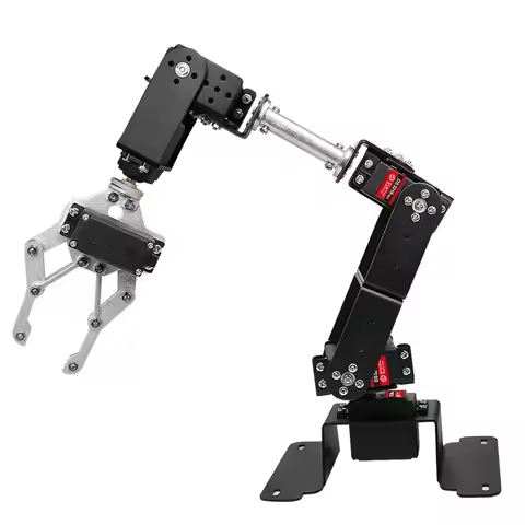 6 DOF Robot Manipulator MG996 Metal Alloy Mechanical Arm Clamp Claw Kit For Arduino Robot DIY Ki for
