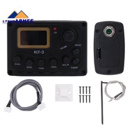 4 Band EQ Equalizer -3 Acoustic Guitar Bass EQ Preamp with Digital Tuner Guitar Pickup