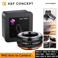 C K&F Concept Camera Lens Adapter For M42 Mount To Sony E NEX Canon EF EOS R M Nikon F Z