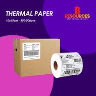 A6 Thermal Paper Label Sticker Roll 100x150mm (350pcs/roll)with (500pcs/fold)